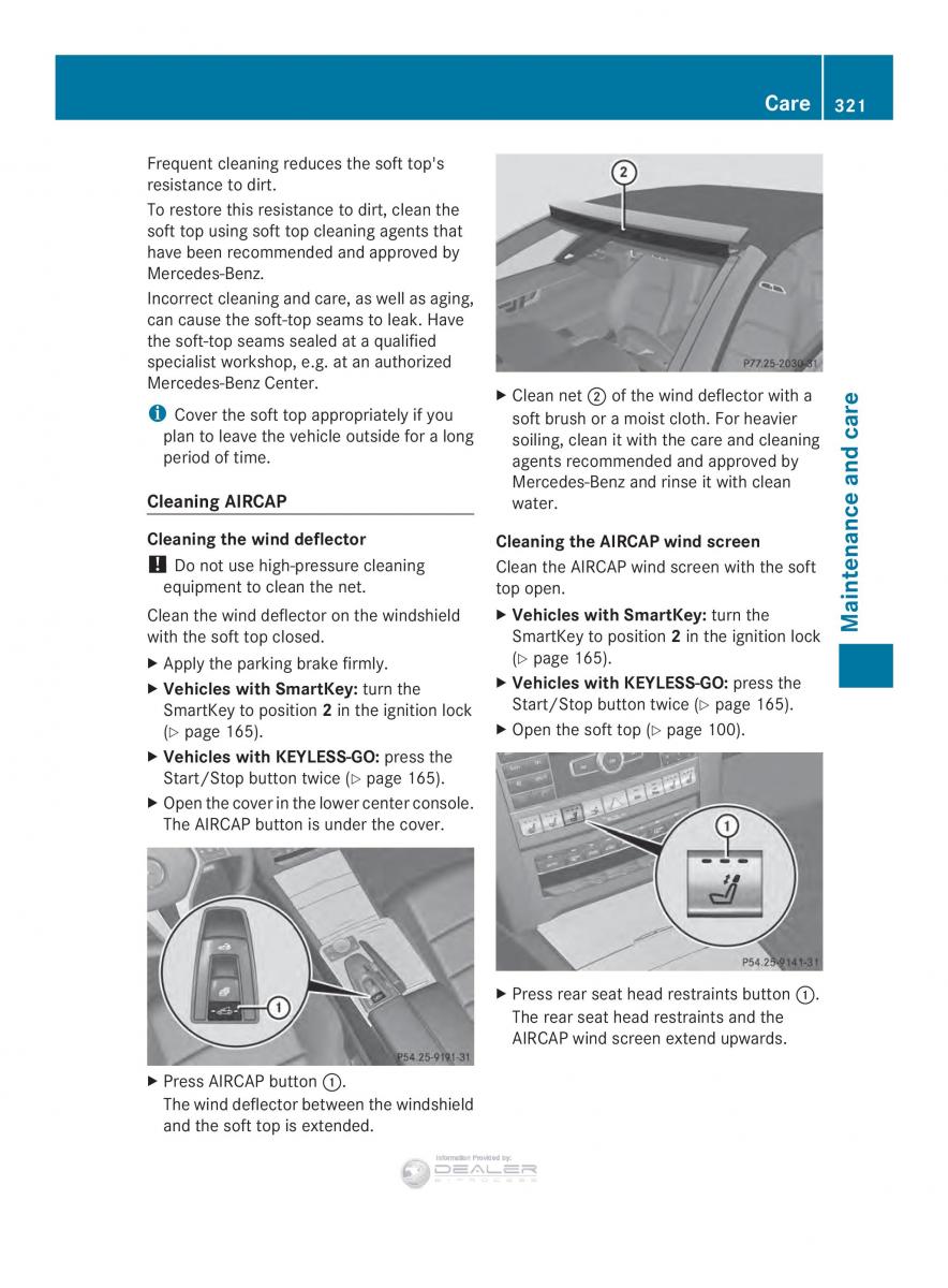 Mercedes Benz E Class W212 2014 owners manual / page 323