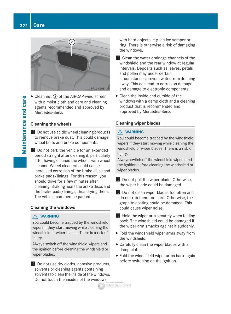 Mercedes Benz E Class W212 2014 owners manual / page 324