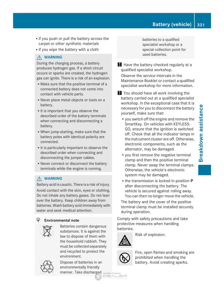 Mercedes Benz E Class W212 2014 owners manual / page 333