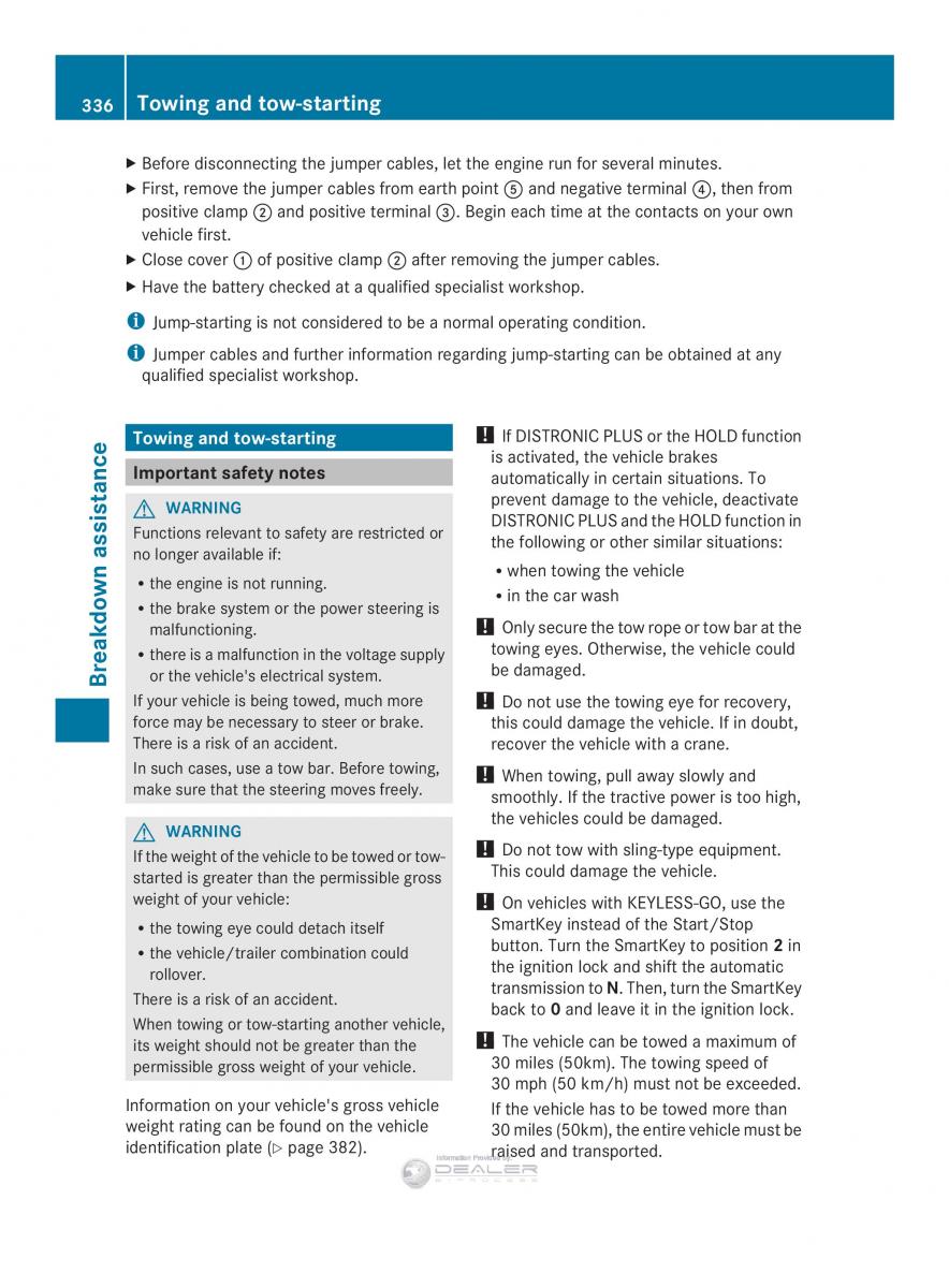 Mercedes Benz E Class W212 2014 owners manual / page 338