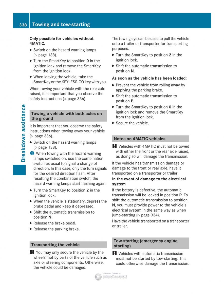 Mercedes Benz E Class W212 2014 owners manual / page 340