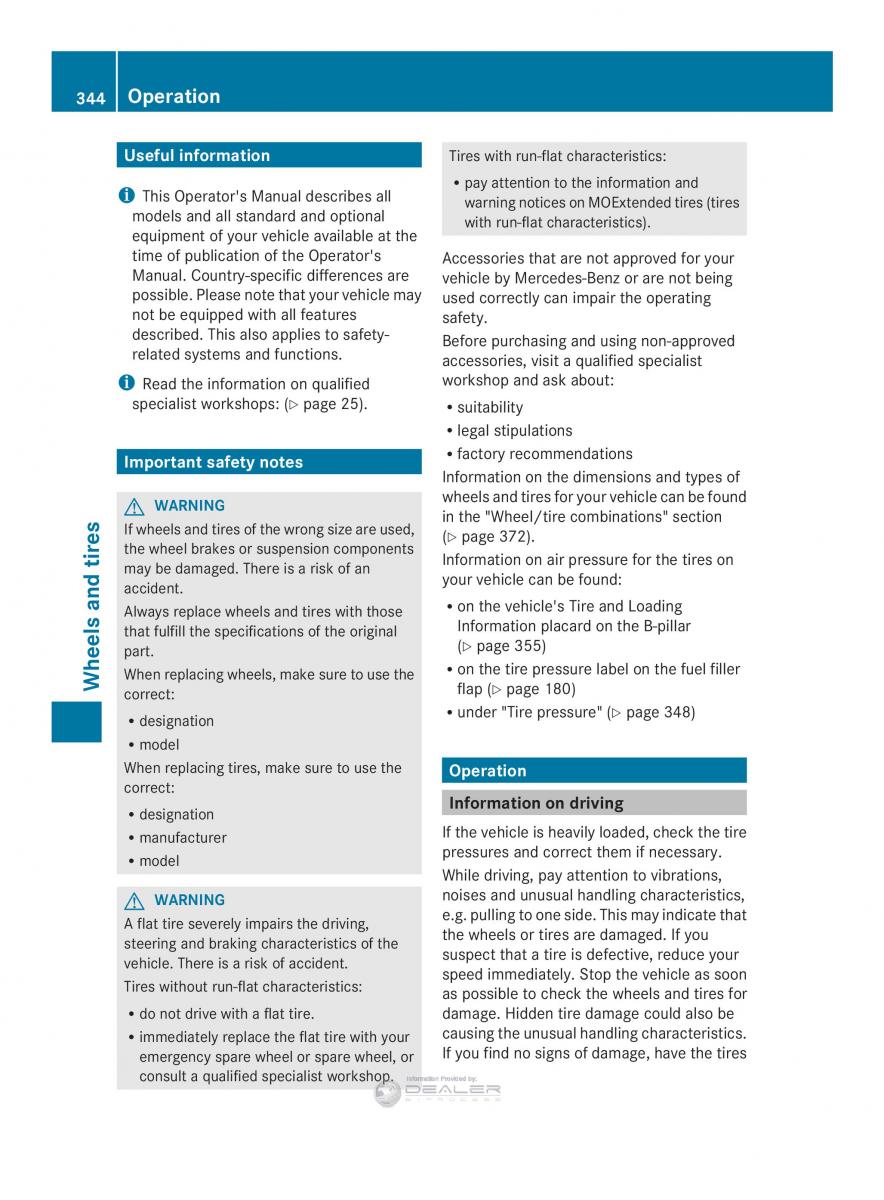 Mercedes Benz E Class W212 2014 owners manual / page 346