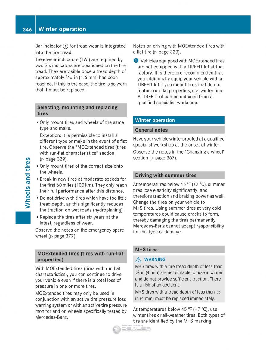 Mercedes Benz E Class W212 2014 owners manual / page 348