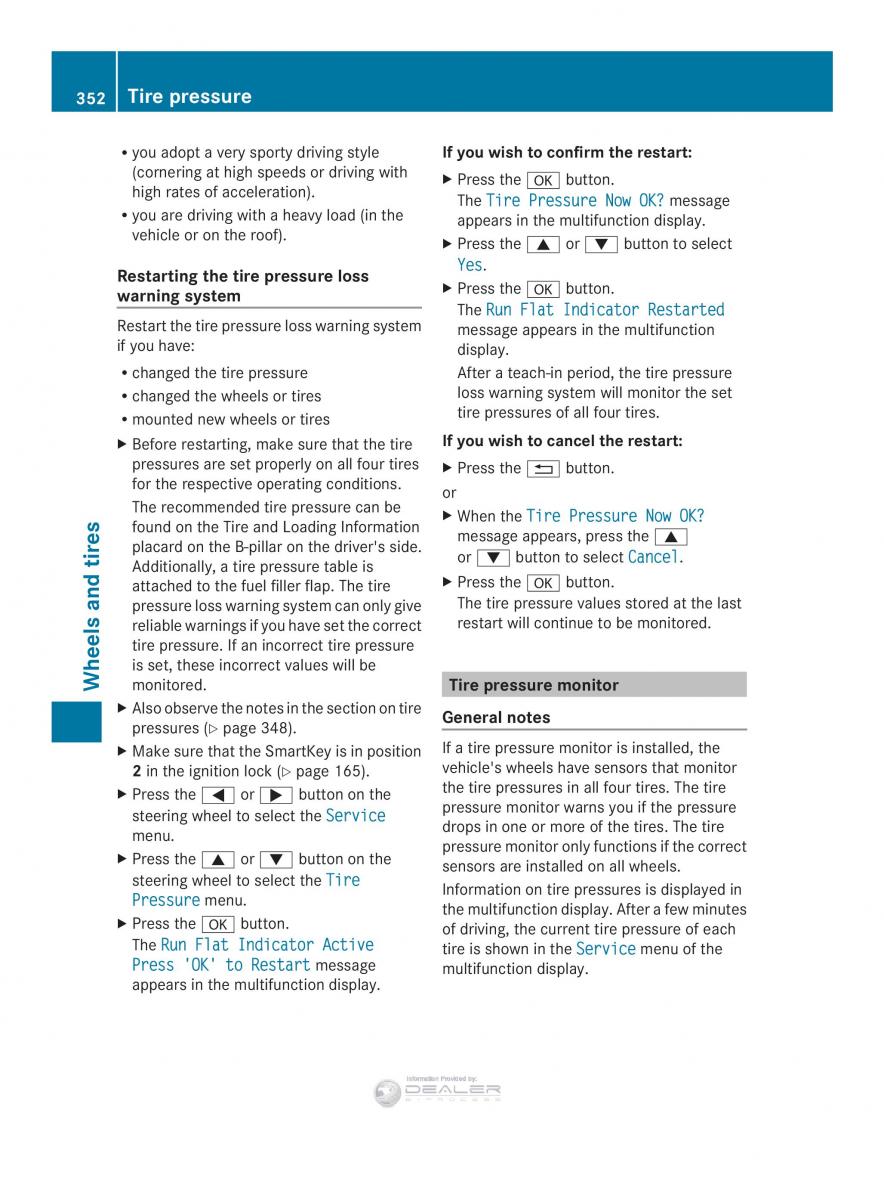 Mercedes Benz E Class W212 2014 owners manual / page 354