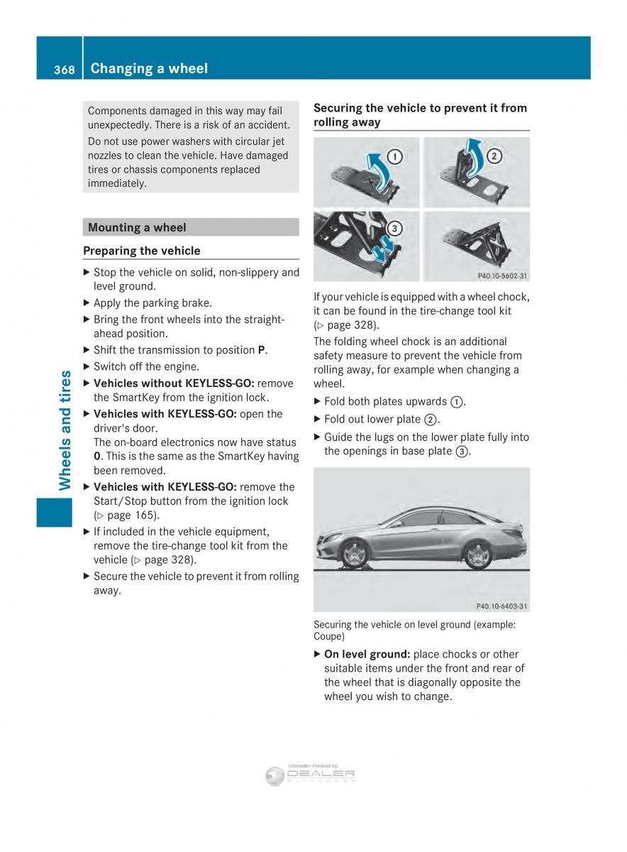 Mercedes Benz E Class W212 2014 owners manual / page 370