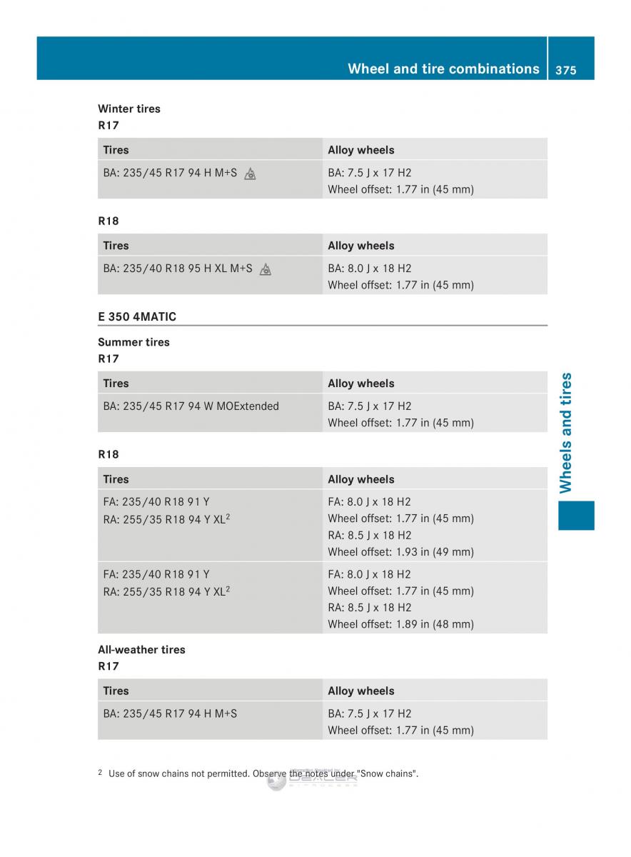 Mercedes Benz E Class W212 2014 owners manual / page 377