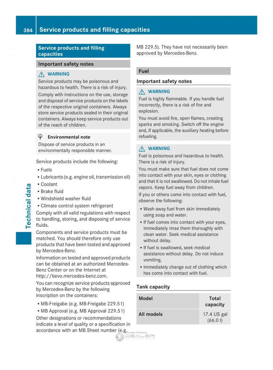 Mercedes Benz E Class W212 2014 owners manual / page 386