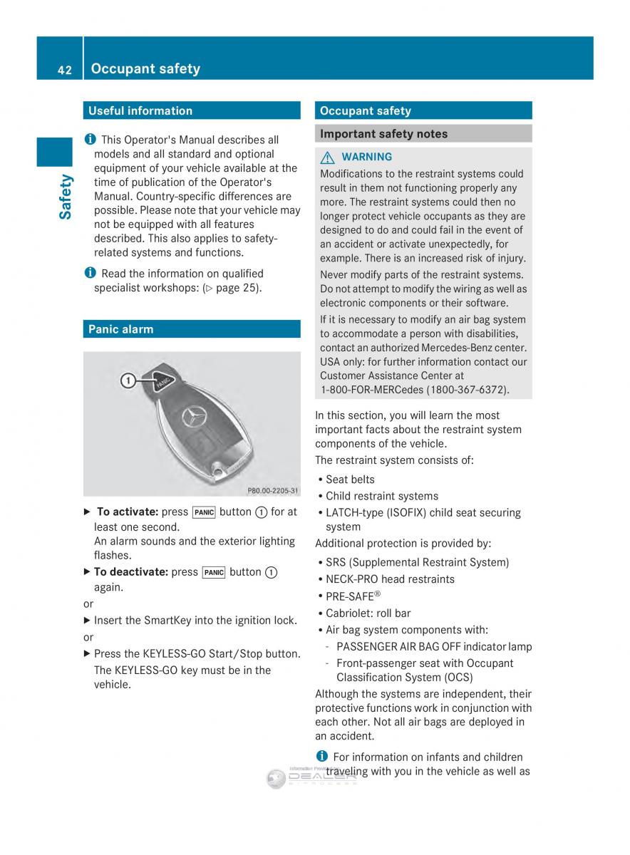 Mercedes Benz E Class W212 2014 owners manual / page 44