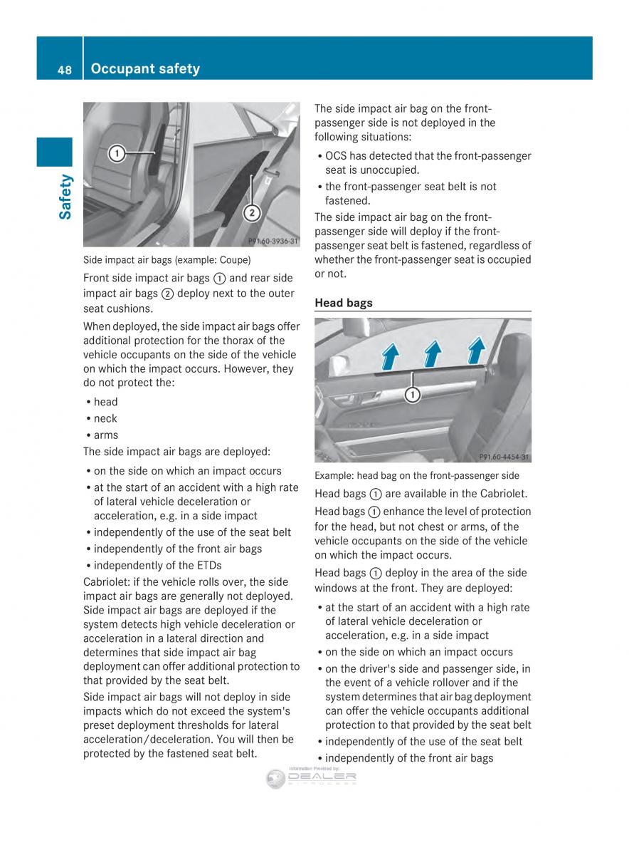 Mercedes Benz E Class W212 2014 owners manual / page 50