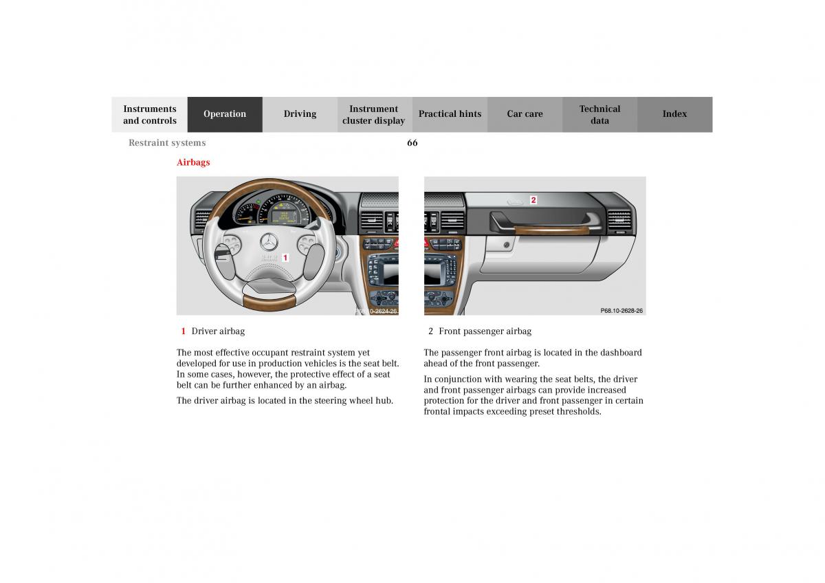 Mercedes Benz G Class W463 owners manual / page 69