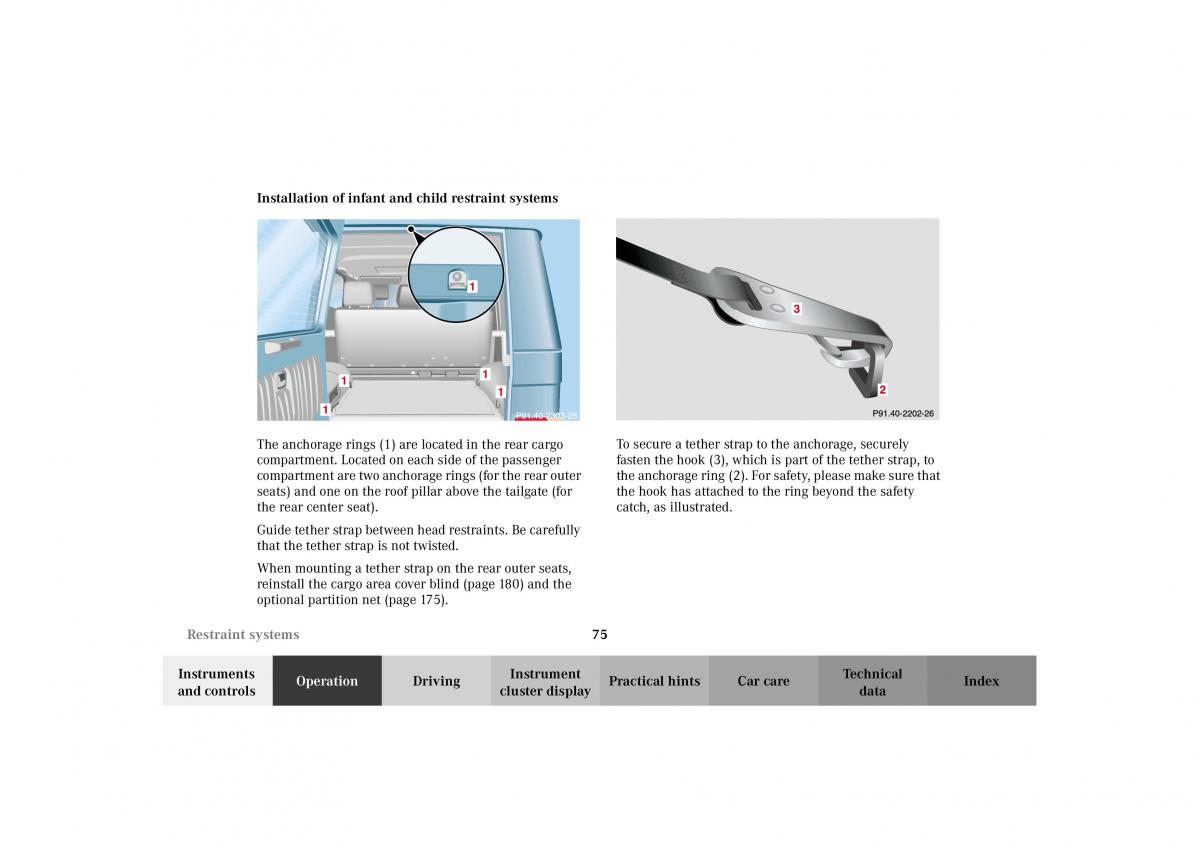 Mercedes Benz G Class W463 owners manual / page 78