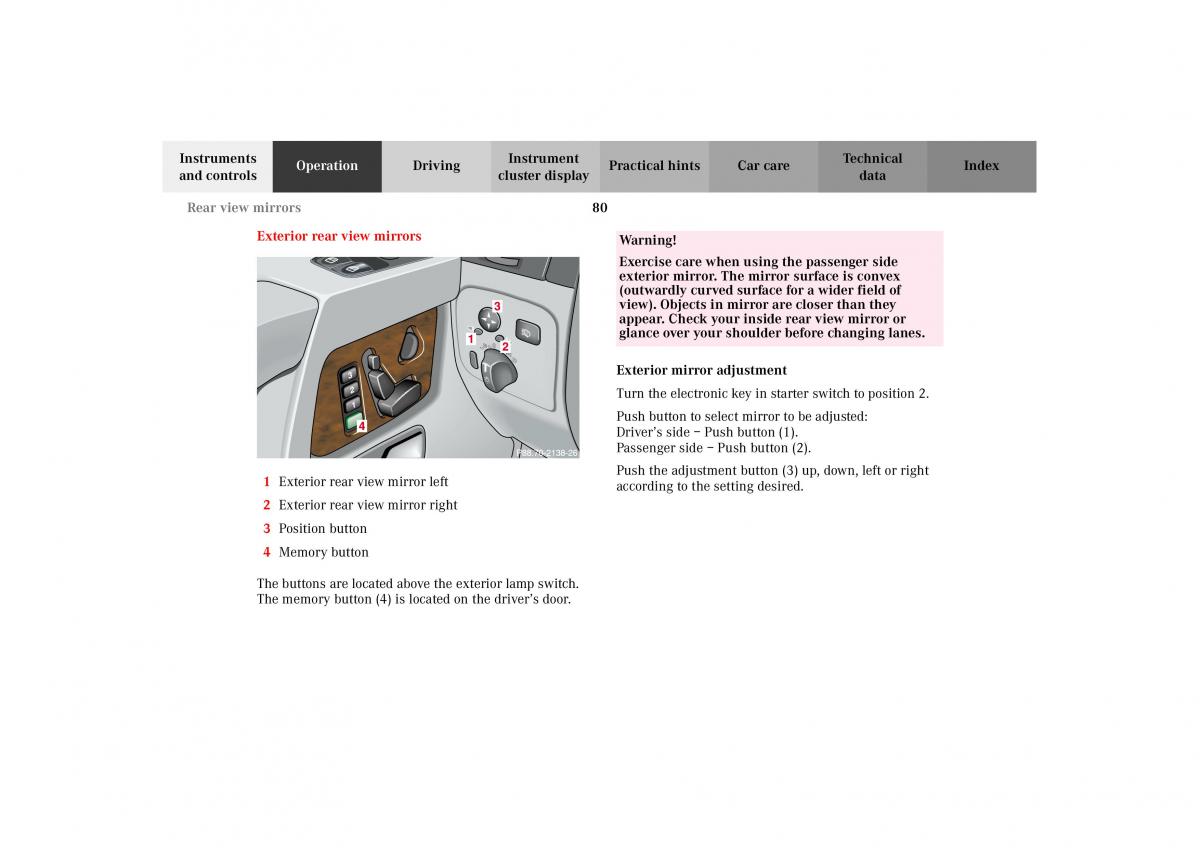 Mercedes Benz G Class W463 owners manual / page 83