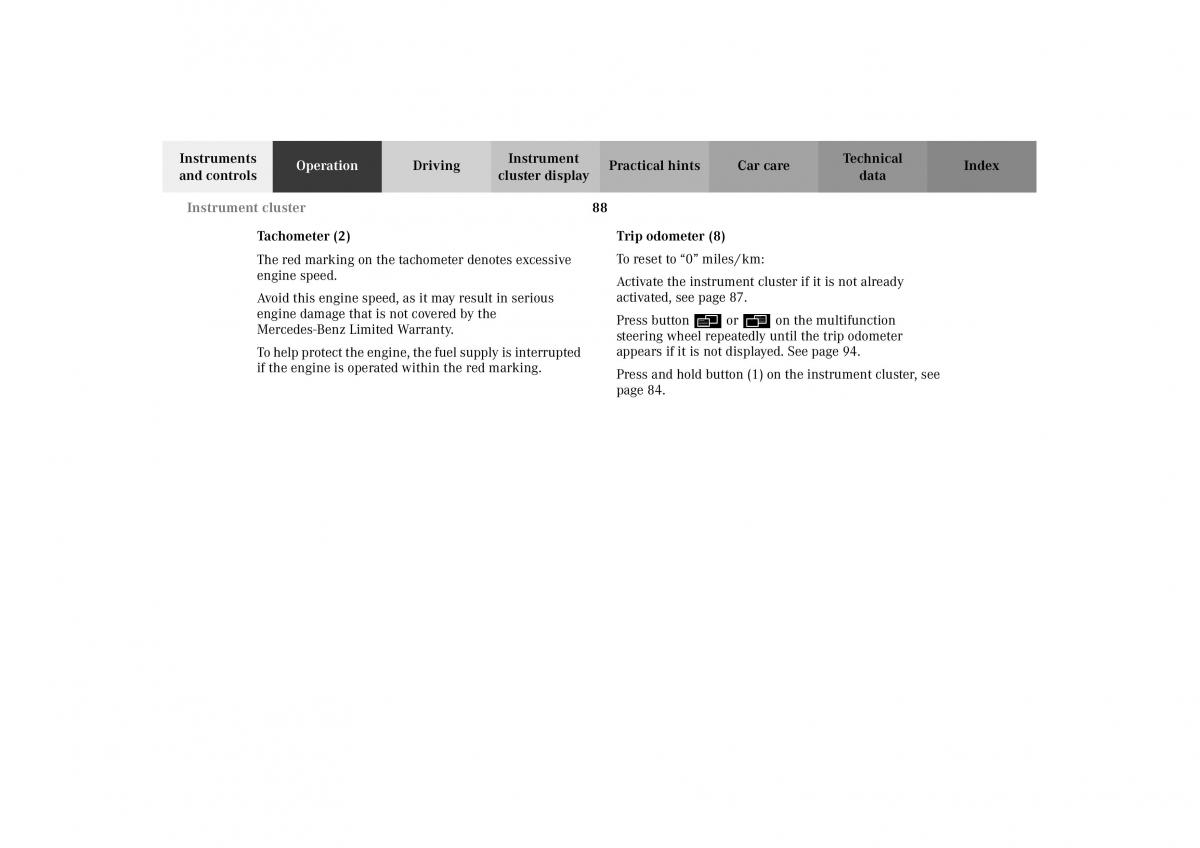 Mercedes Benz G Class W463 owners manual / page 91