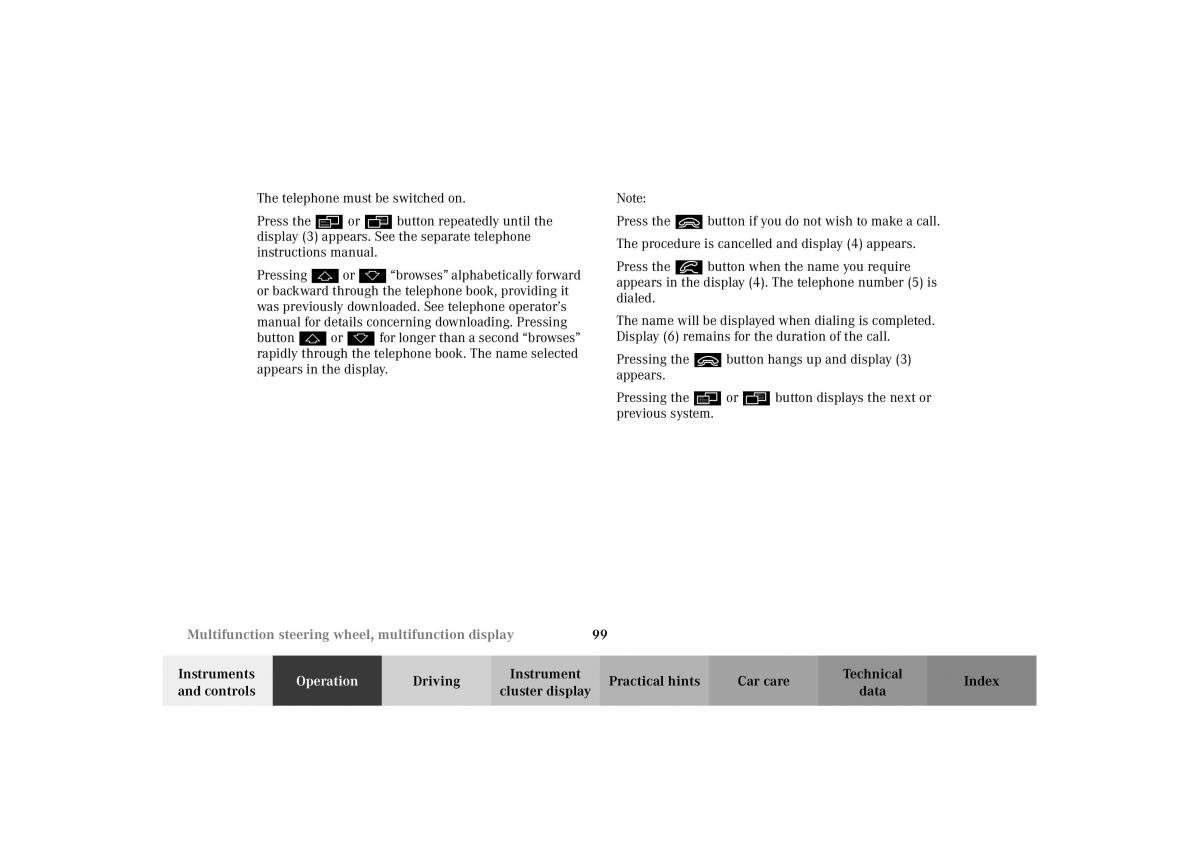 Mercedes Benz G Class W463 owners manual / page 102