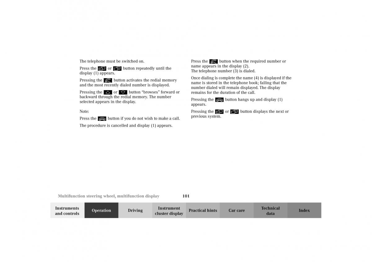 Mercedes Benz G Class W463 owners manual / page 104