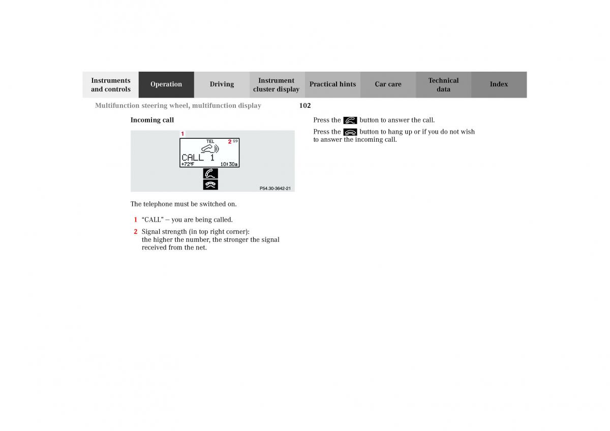 Mercedes Benz G Class W463 owners manual / page 105