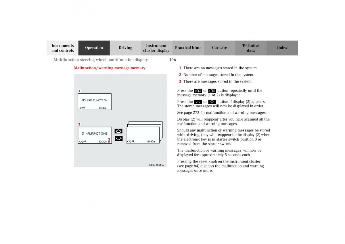 Mercedes Benz G Class W463 owners manual / page 109