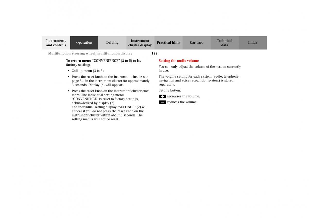 Mercedes Benz G Class W463 owners manual / page 125