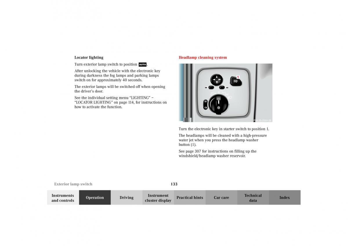 Mercedes Benz G Class W463 owners manual / page 136