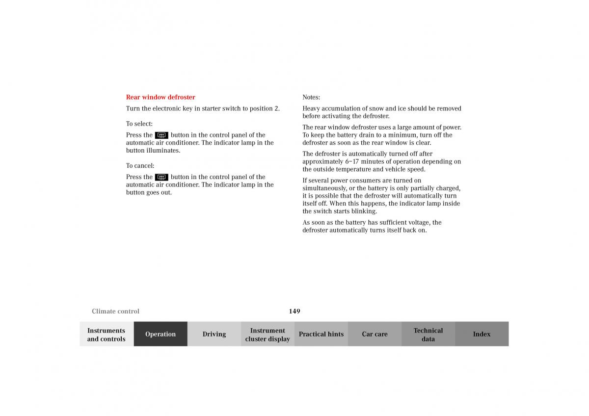 Mercedes Benz G Class W463 owners manual / page 152