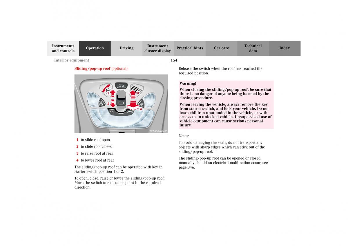 Mercedes Benz G Class W463 owners manual / page 157