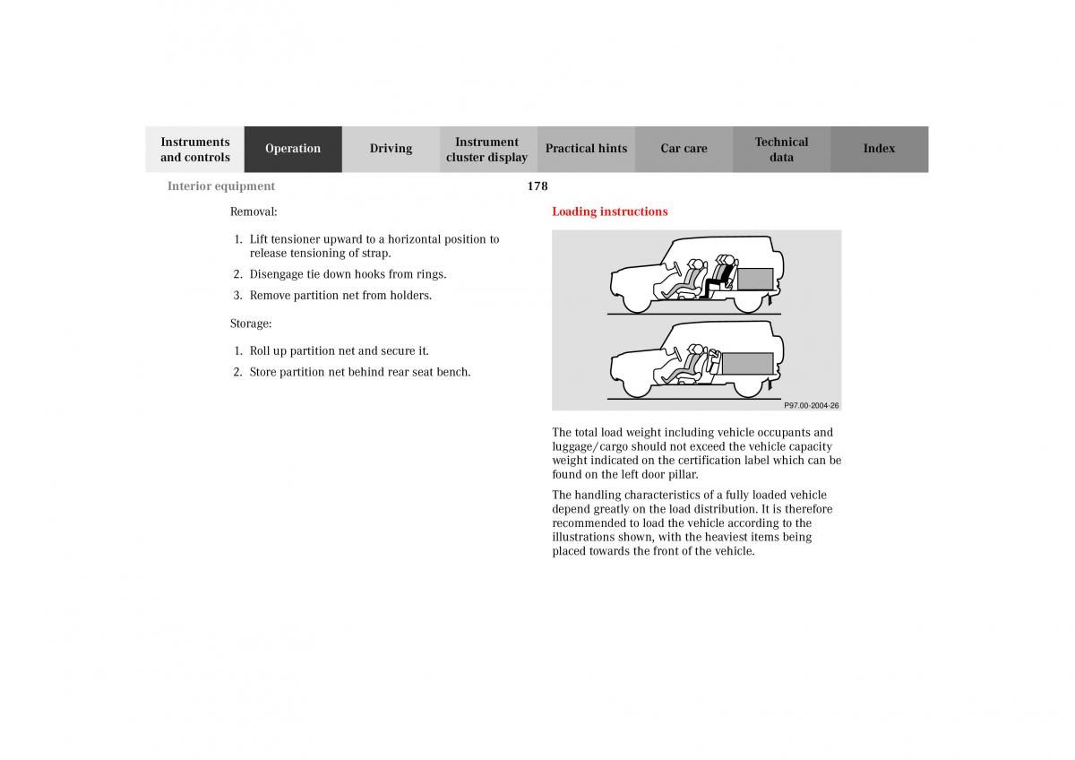 Mercedes Benz G Class W463 owners manual / page 181