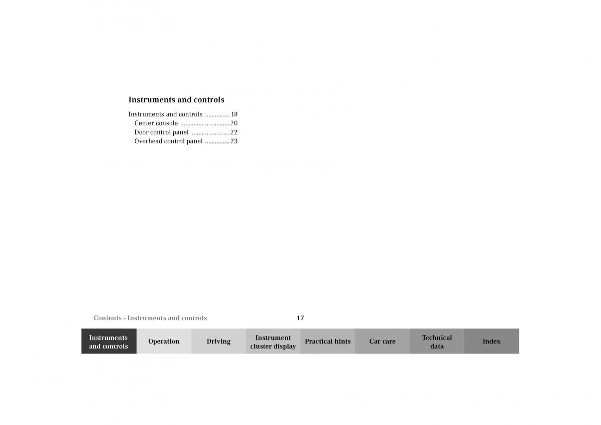 Mercedes Benz G Class W463 owners manual / page 20