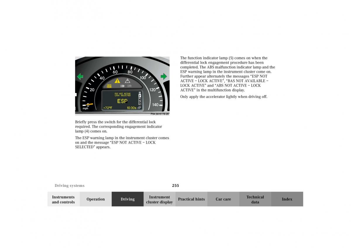 Mercedes Benz G Class W463 owners manual / page 258