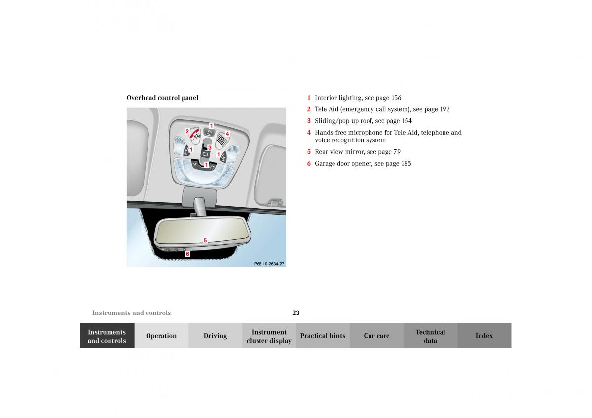 Mercedes Benz G Class W463 owners manual / page 26