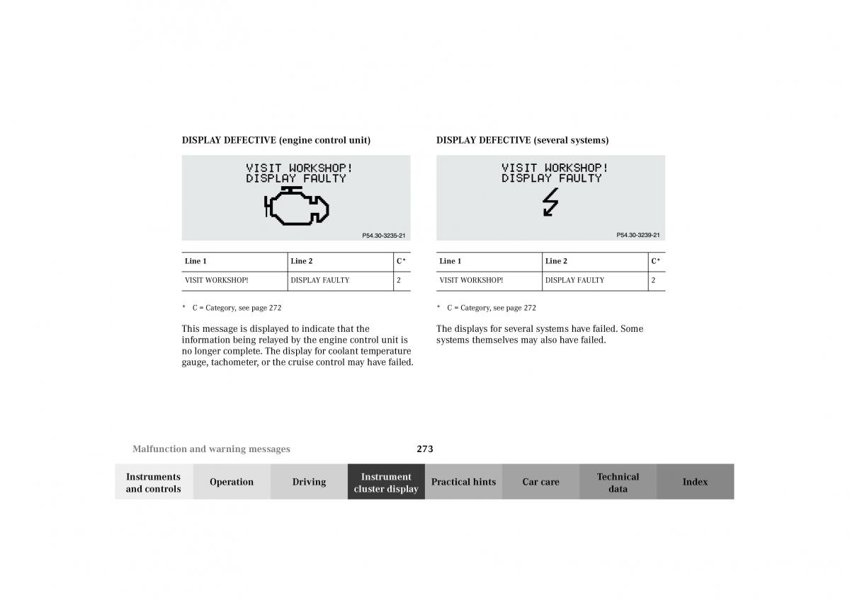 Mercedes Benz G Class W463 owners manual / page 276