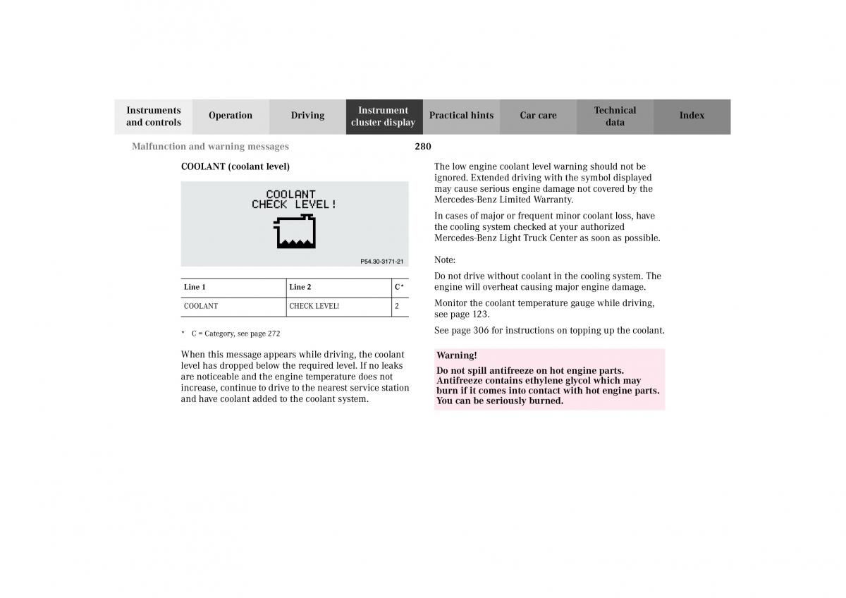 Mercedes Benz G Class W463 owners manual / page 283