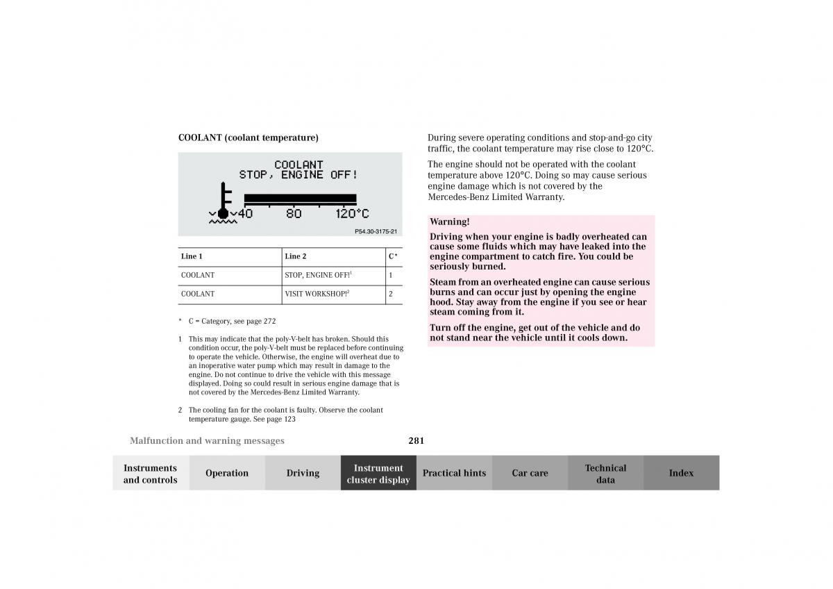 Mercedes Benz G Class W463 owners manual / page 284