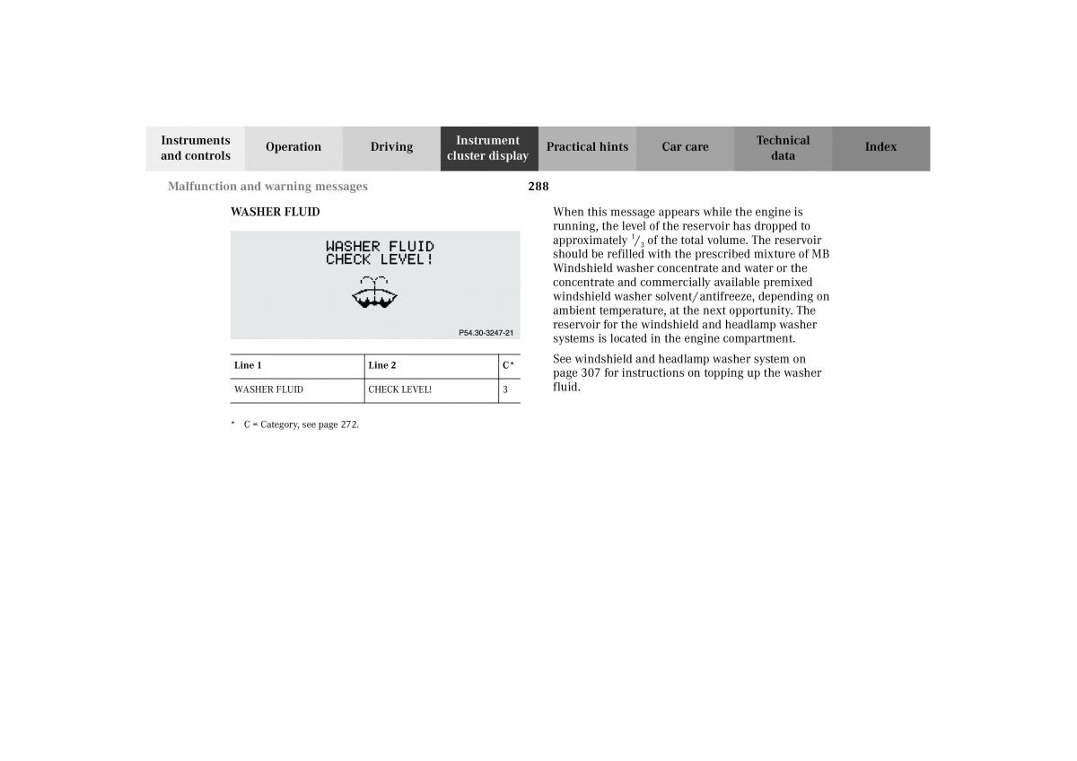 Mercedes Benz G Class W463 owners manual / page 291