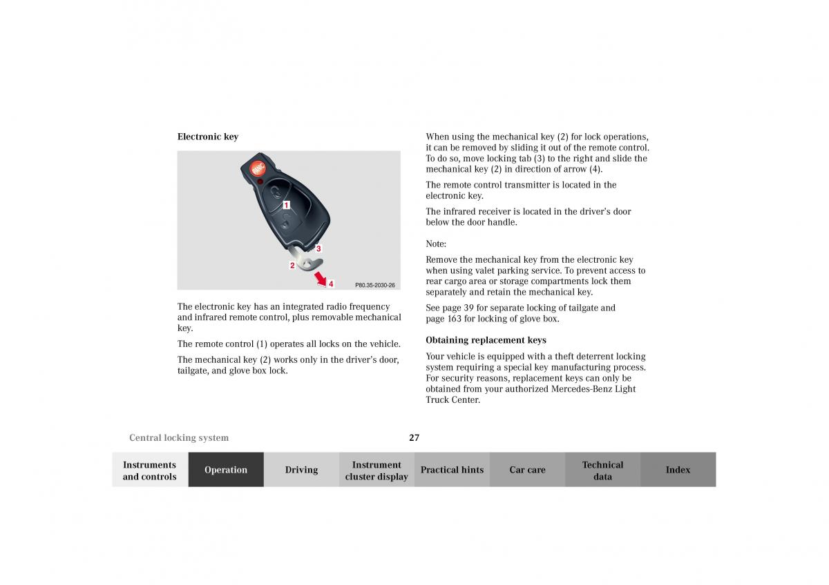 Mercedes Benz G Class W463 owners manual / page 30