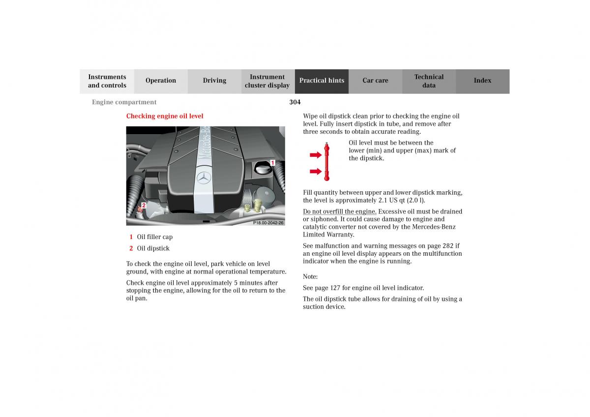 Mercedes Benz G Class W463 owners manual / page 307