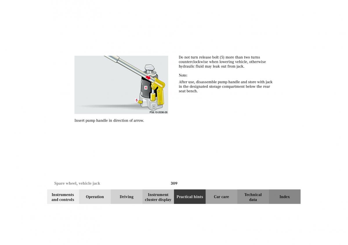 Mercedes Benz G Class W463 owners manual / page 312