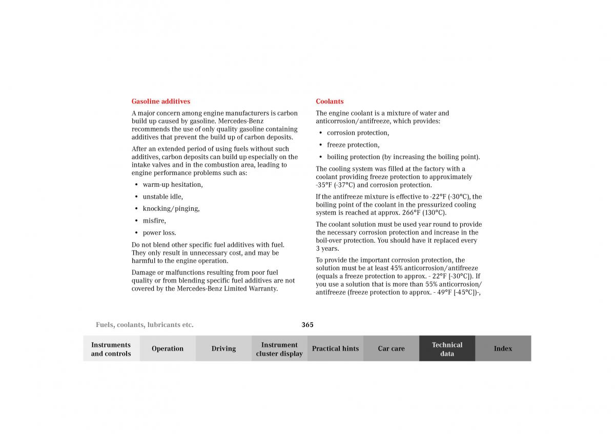 Mercedes Benz G Class W463 owners manual / page 368