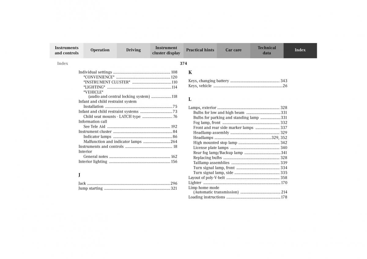 Mercedes Benz G Class W463 owners manual / page 377