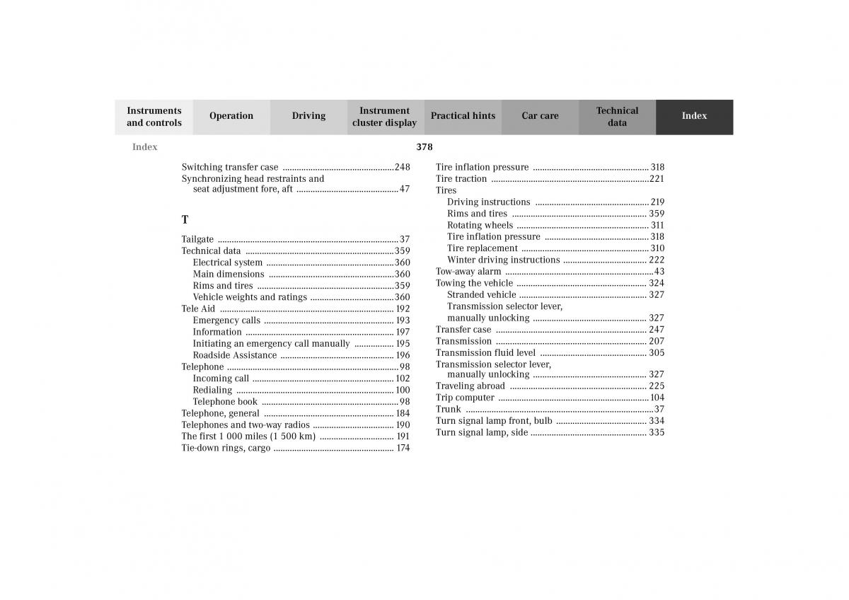 Mercedes Benz G Class W463 owners manual / page 381