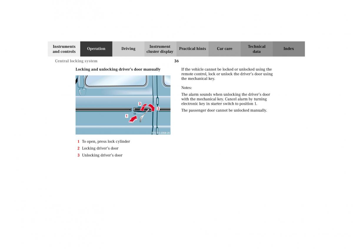 Mercedes Benz G Class W463 owners manual / page 39