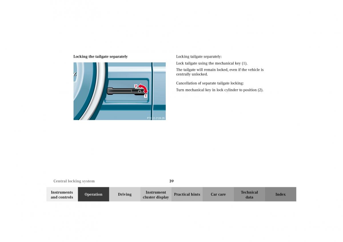 Mercedes Benz G Class W463 owners manual / page 42