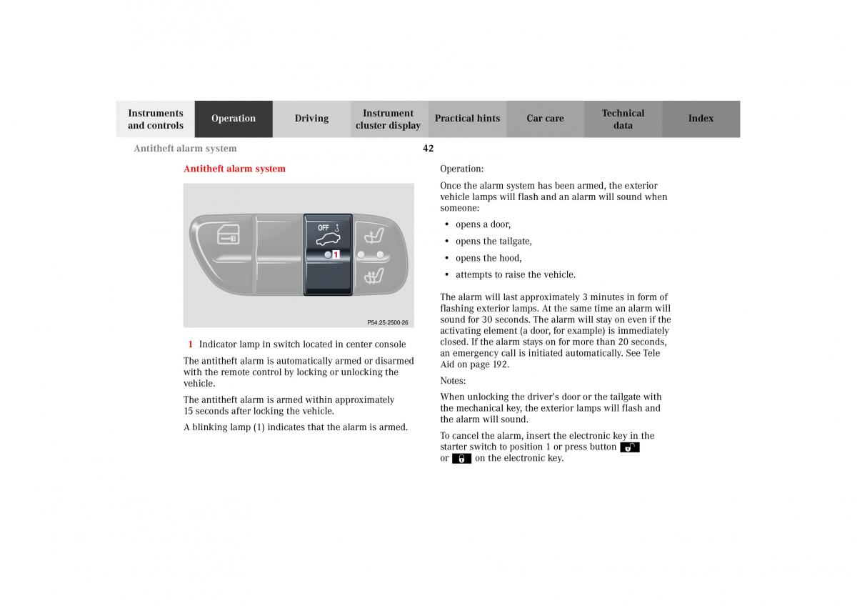 Mercedes Benz G Class W463 owners manual / page 45