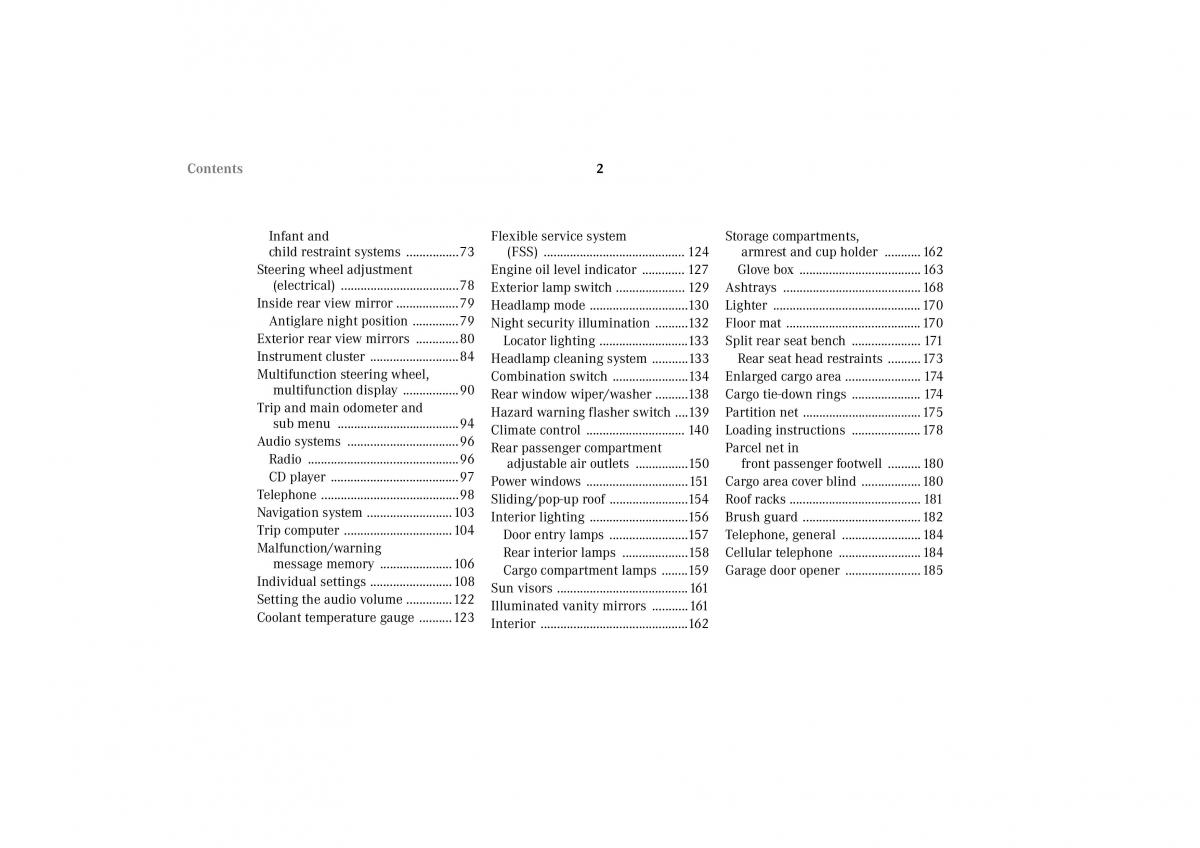 Mercedes Benz G Class W463 owners manual / page 5