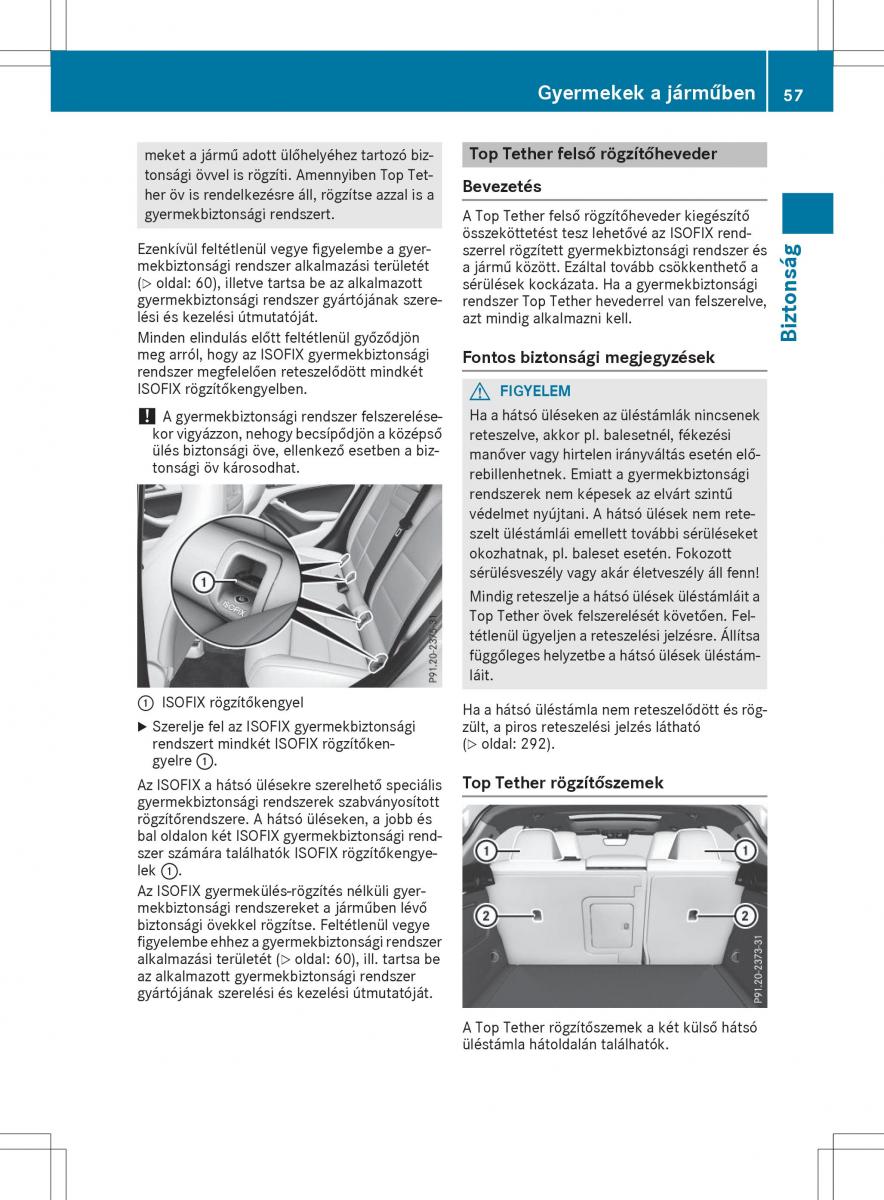 Mercedes GLA X156 kezelesi utmutato / page 57