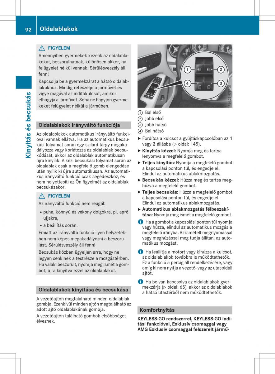 Mercedes GLA X156 kezelesi utmutato / page 92