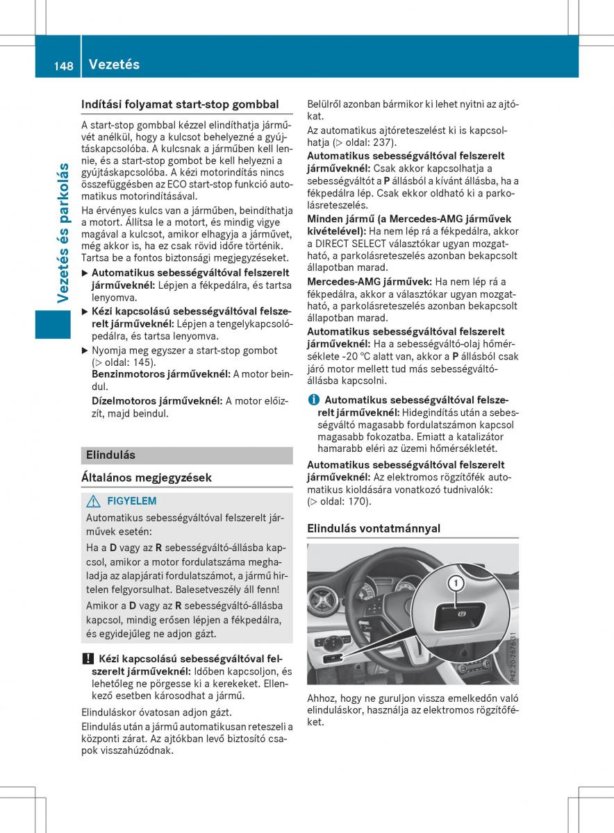 Mercedes GLA X156 kezelesi utmutato / page 148