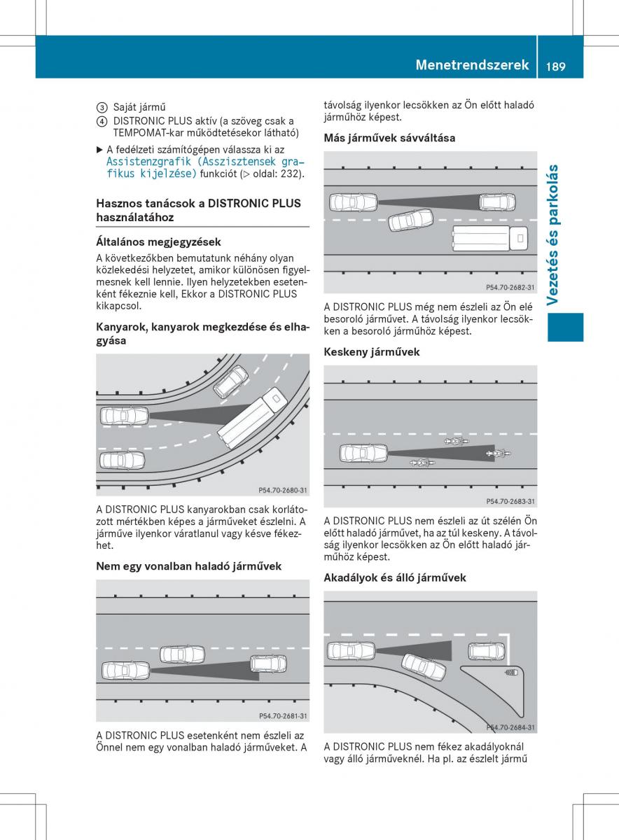 Mercedes GLA X156 kezelesi utmutato / page 189