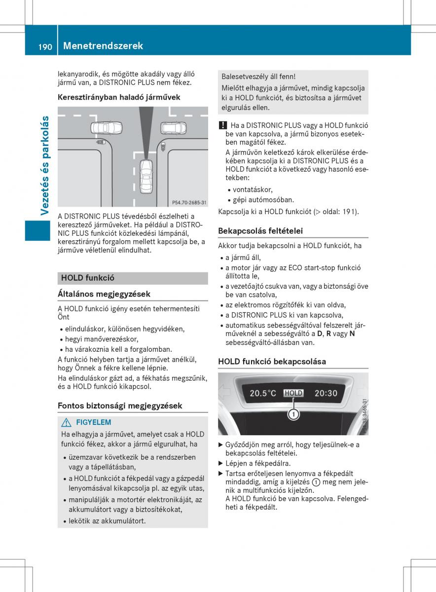 Mercedes GLA X156 kezelesi utmutato / page 190