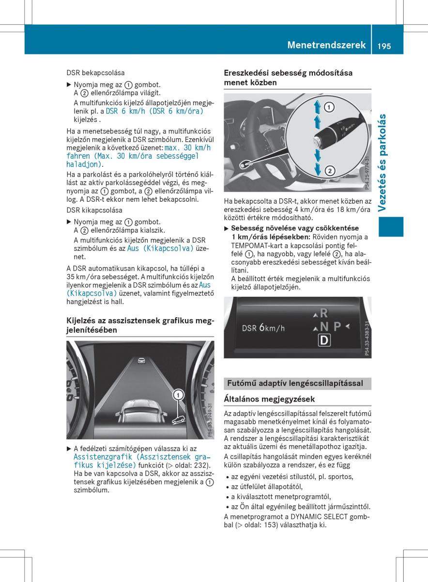 Mercedes GLA X156 kezelesi utmutato / page 195