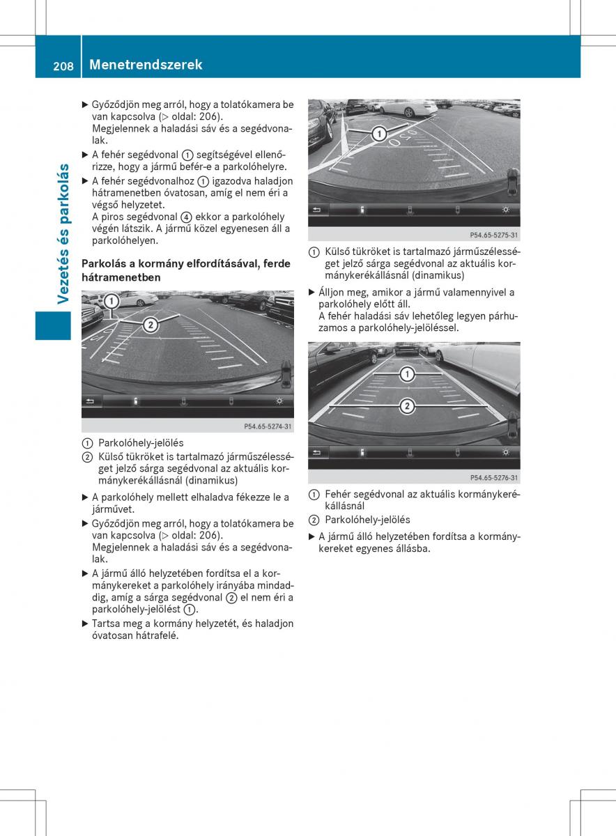 Mercedes GLA X156 kezelesi utmutato / page 208